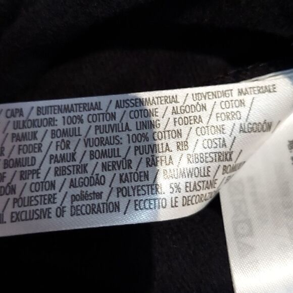 Disney Lilo and Stitch Black Allover Print Zipper Hoodie Sweatshirt Sz S - Picture 9 of 9